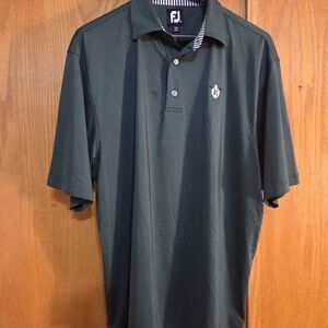 Footjoy FJ Golf Preformance Green Polo Short Sleeve Shirt Men's Large L